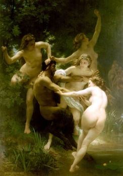 William-Adolphe Bouguereau - Nymphs and Satyr (1873)_